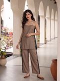 Black And Beige Co-Ord Set