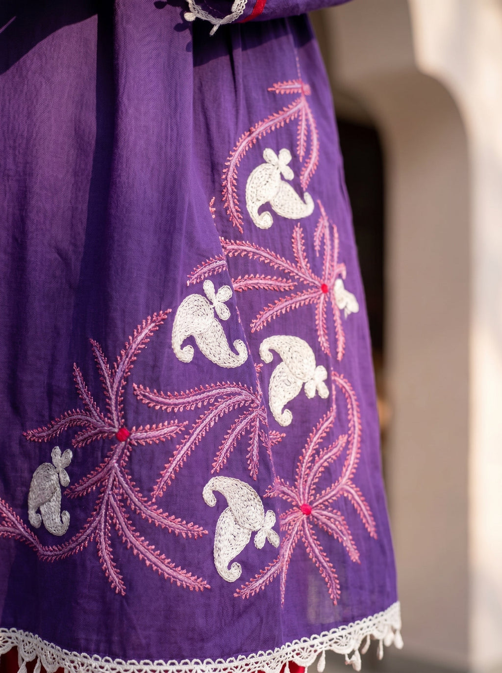 Purple and Red Co-Ord Set