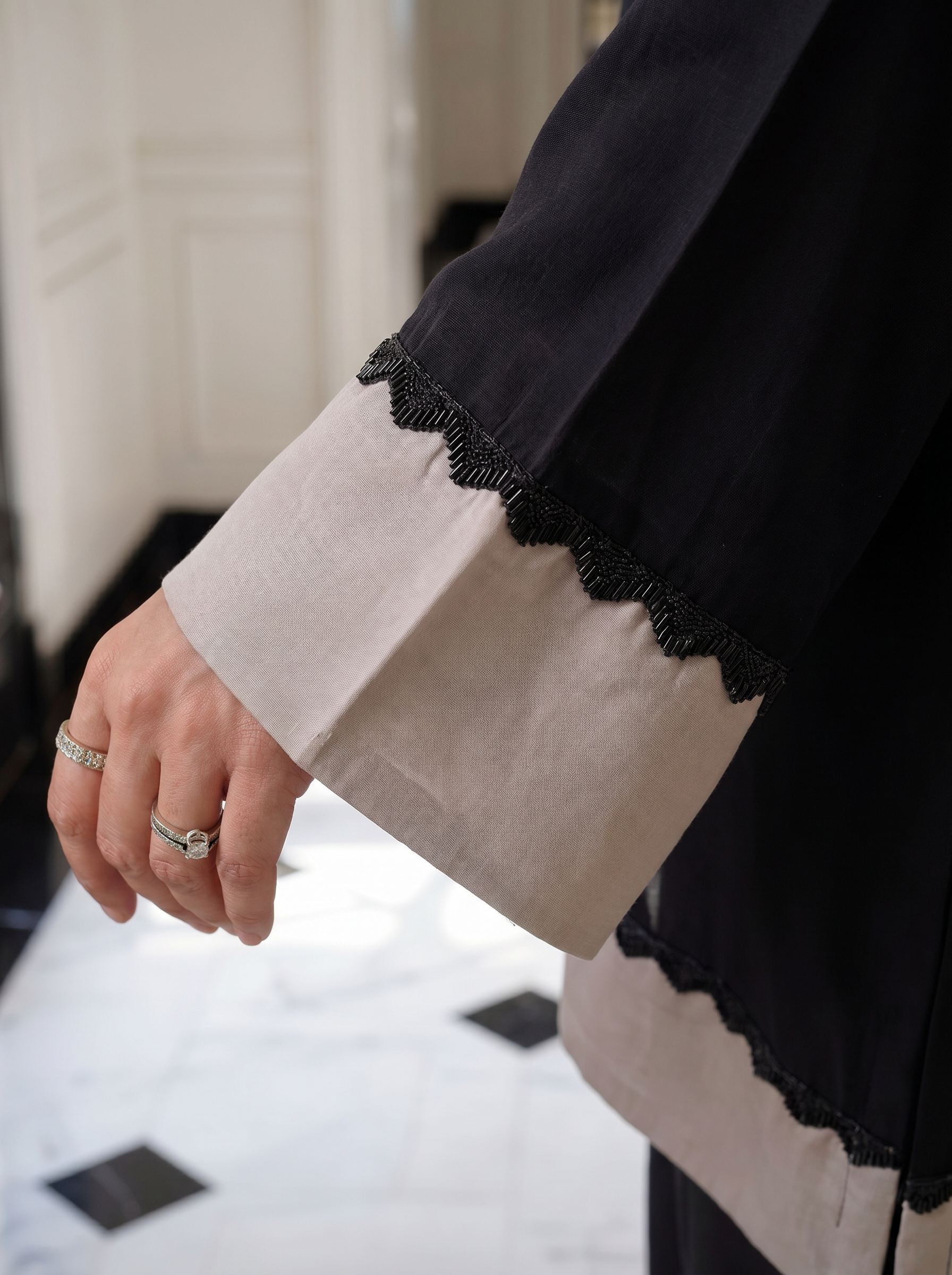 Black and Grey Co-Ord Set With Pocket